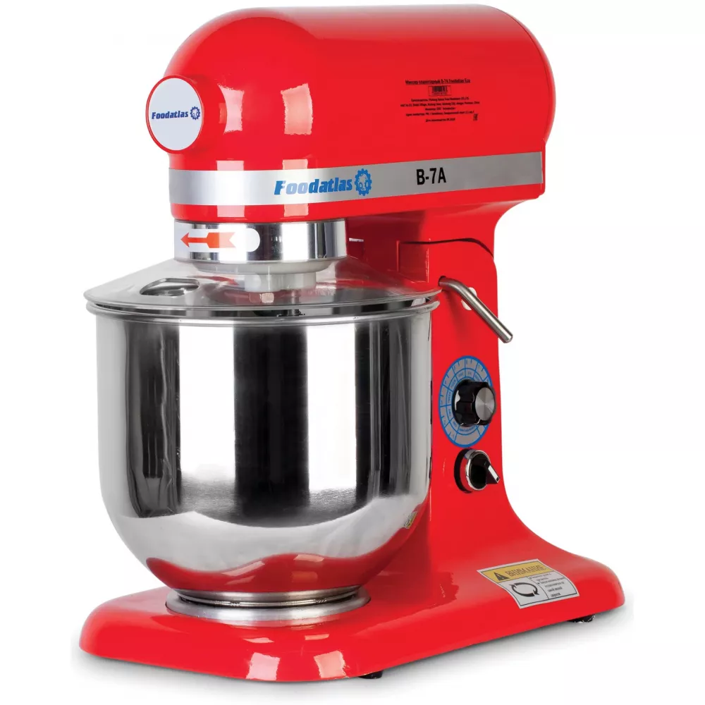 Планетарный миксер Foodatlas B-7A красный