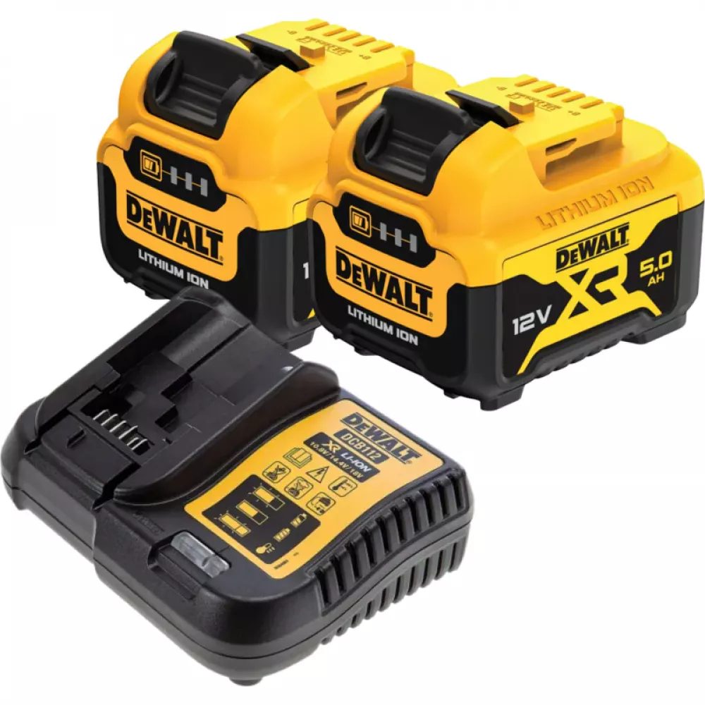 DeWalt DCS512P2-QW аккумуляторная дисковая пила (2 x 5 Ач, ЗУ)