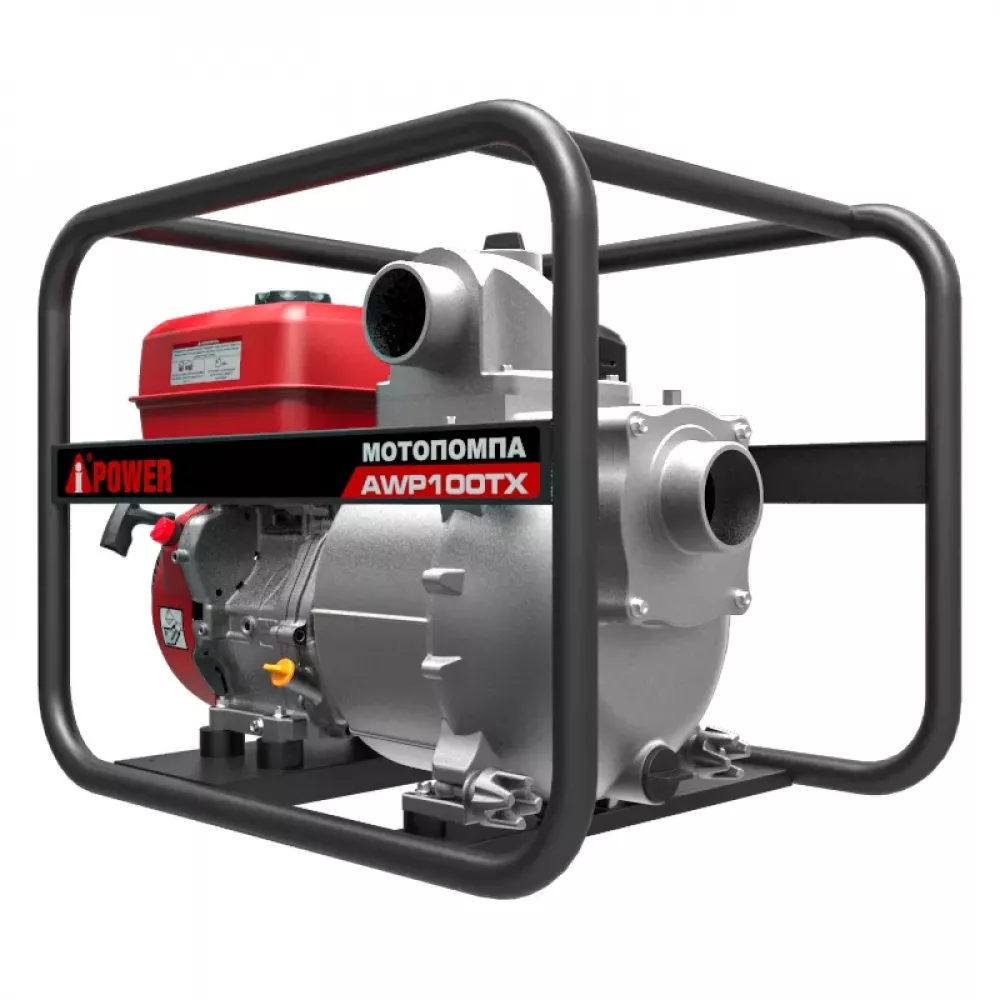 A-iPower AWP100TX для сильно загрязненной воды мотопомпа бензиновая 30341