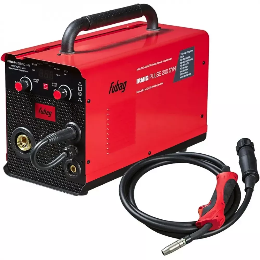 FUBAG IRMIG PULSE 200 SYN сварочный полуавтомат инверторный с горелкой FB 250 Ergo 41385
