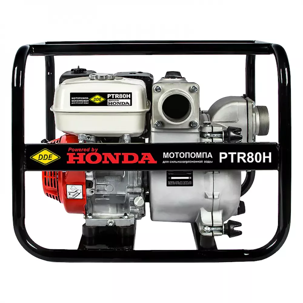 DDE мотопомпа бензиновая грязевая PTR80H