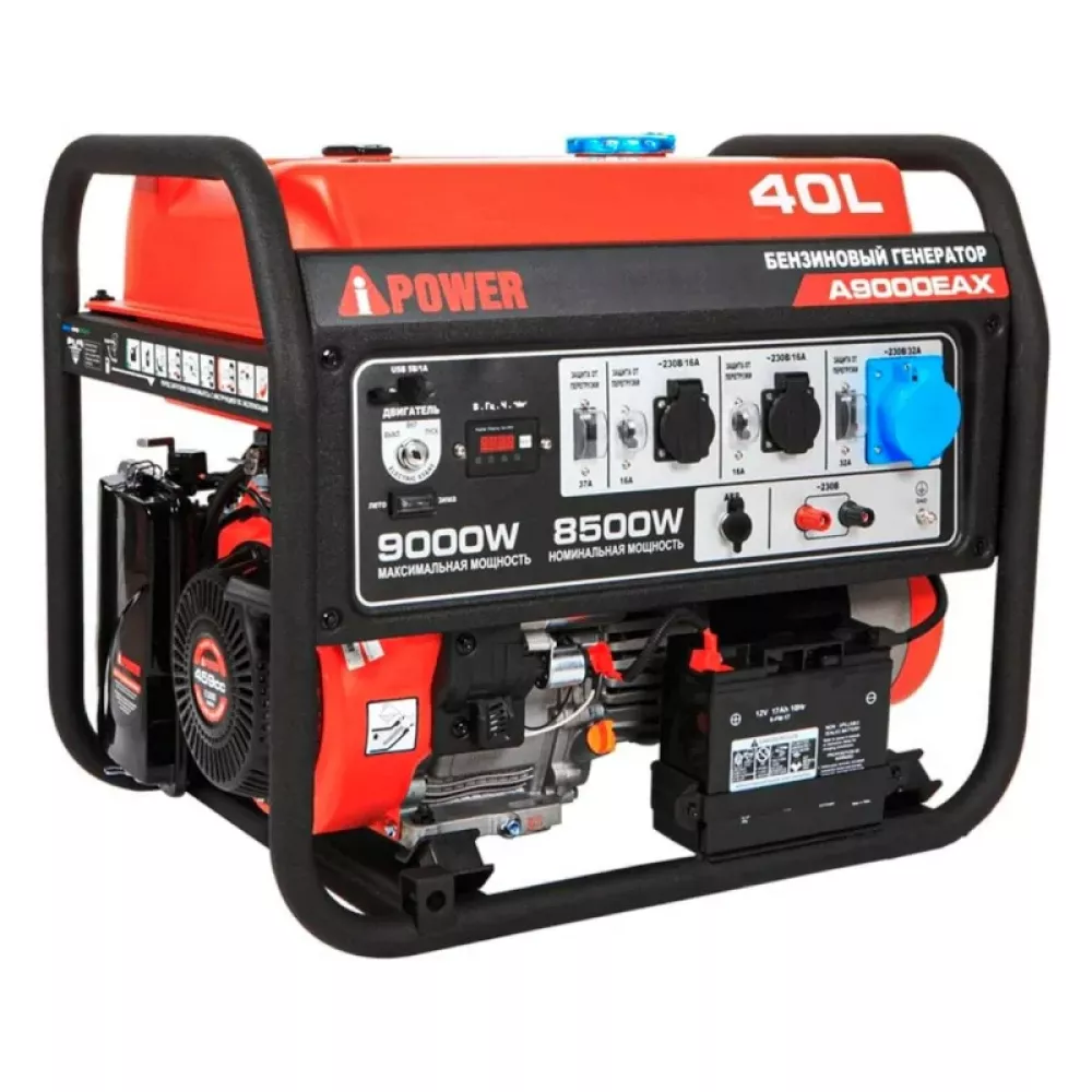 A-iPower A9000EAX бензиновый генератор в кожухе 1200 RAL 7031 УТ-11182384