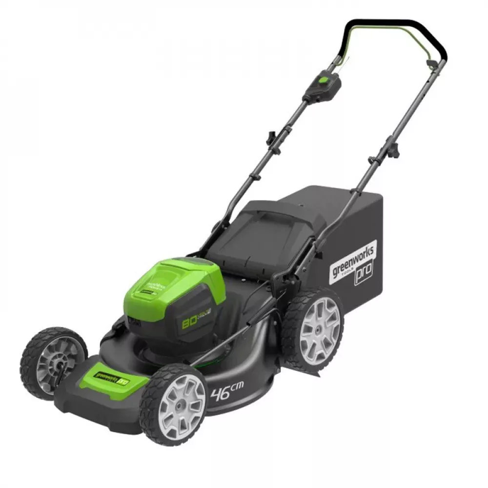 Greenworks GD80LM46SPK4 80V аккумуляторная газонокосилка самоходная (1 x 4 Ач, ЗУ) 2501007UB