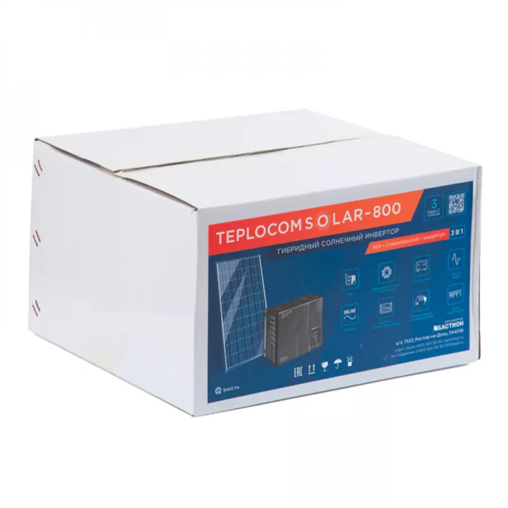 TEPLOCOM Solar 800, 150Ач источник бесперебойного питания и акб, 12379