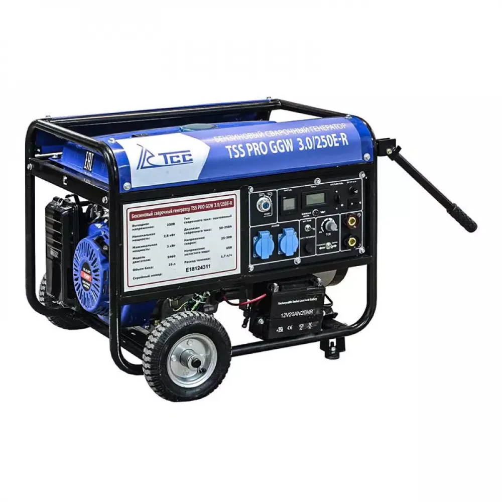 ТСС PRO GGW 3.0/250E-R бензиновый сварочный генератор 022832
