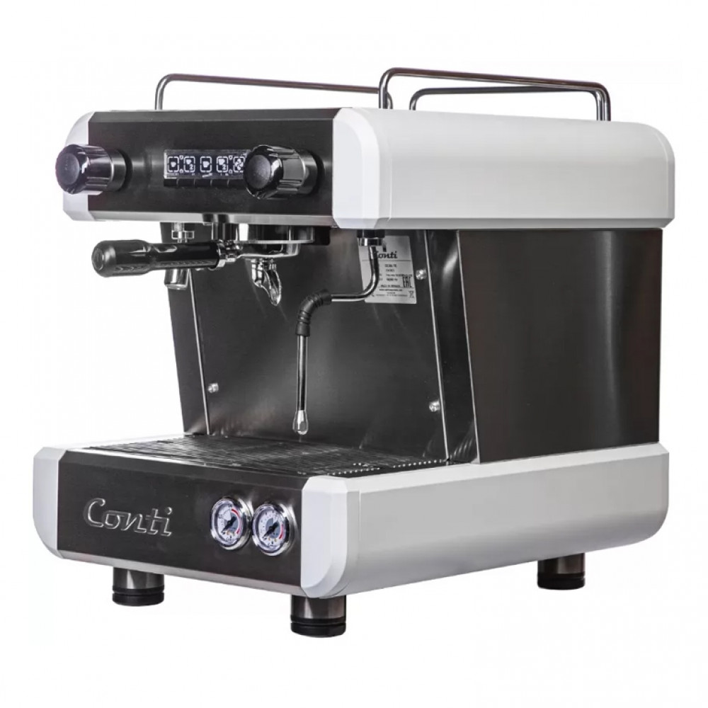 Кофемашина рожковая CONTI CC100 Стандарт 1 группа, белый