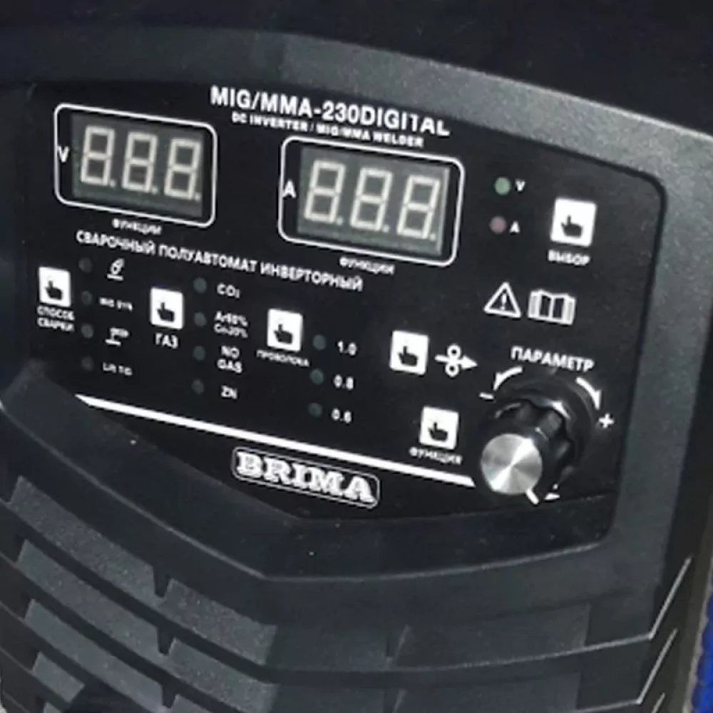 BRIMA MIG/MMA-230 DIGITAL сварочный полуавтомат 220 в БП-00000595