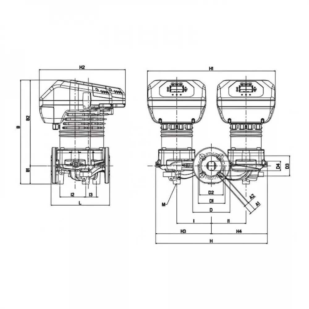Насос циркуляционный промышленный DAB EVOPLUS D 40/360.80 M, 60151021