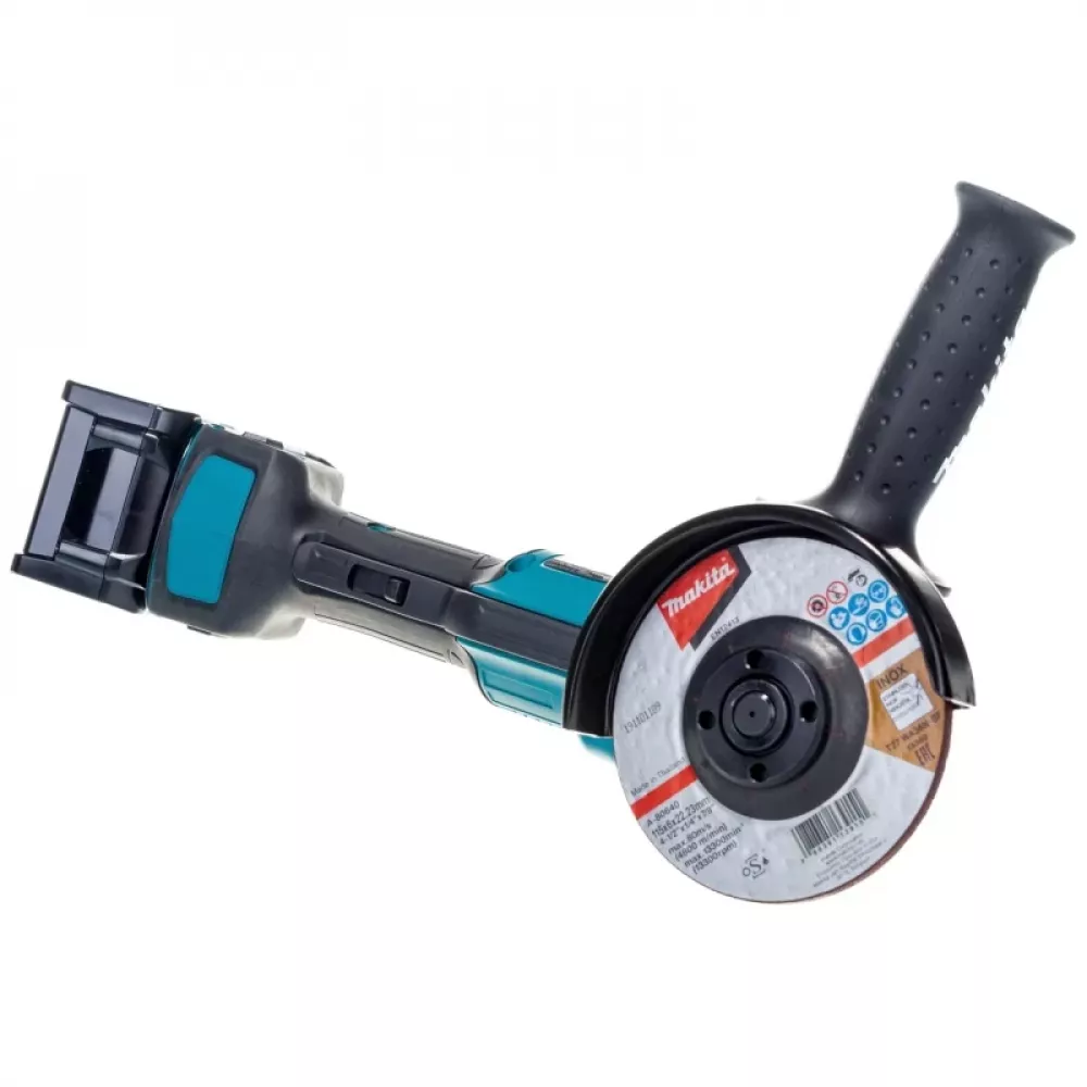 Makita GA012GM201 машина шлифовальная угловая аккумуляторная (2 x 4 Ач, ЗУ)