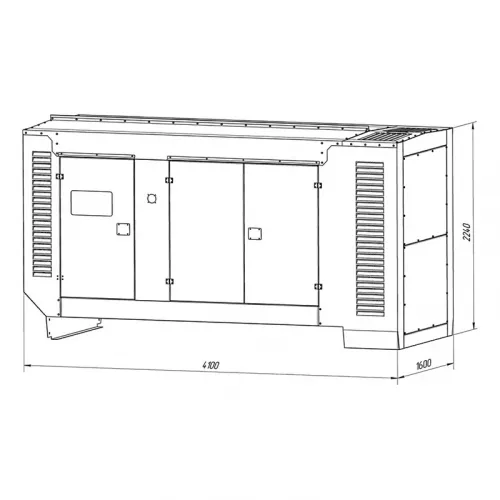 ТСС кожух для генератора на 200-500 кВт 014050