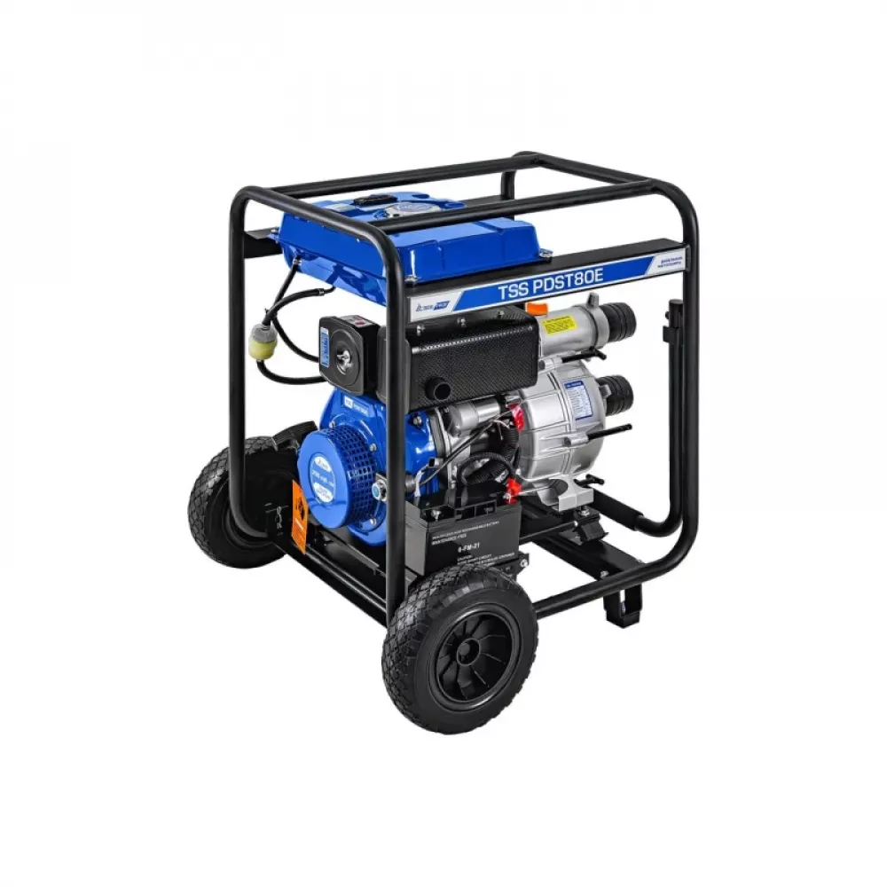 ТСС PDST80E мотопомпа дизельная (электростартер, АКБ) 130151