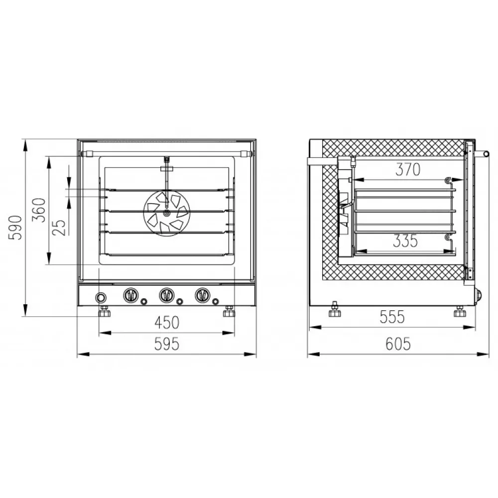 Печь конвекционная электрическая Enteco МН-43 Пар