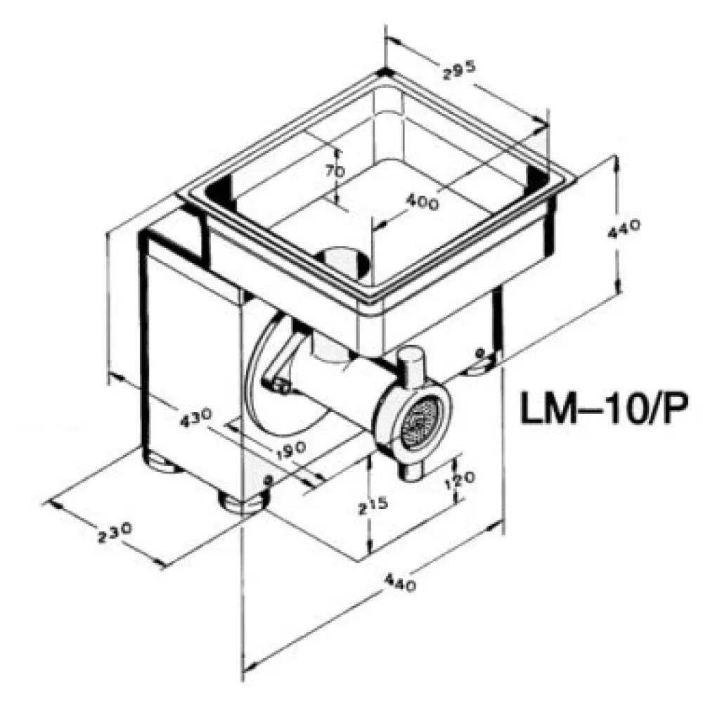 Мясорубка (волчок для мяса) Koneteollisuus (KT) LM10P Enterprise