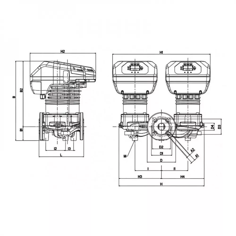 Насос циркуляционный промышленный DAB EVOPLUS D 100/340.65 M, 60151018