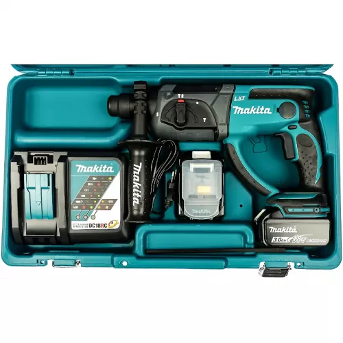 Makita DHR202RFE аккумуляторный перфоратор (2 x 3 Ач, ЗУ)