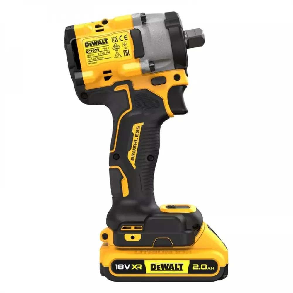 DeWalt DCF922D2T гайковерт аккумуляторный (2 x 2 Ач, ЗУ)