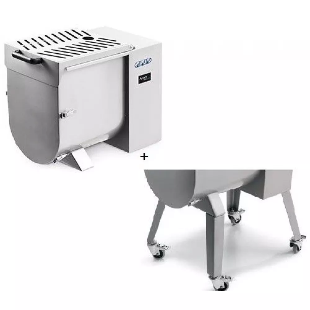 Фаршемешалка Apach AMK50 (220V) на высоких ножках с колесами