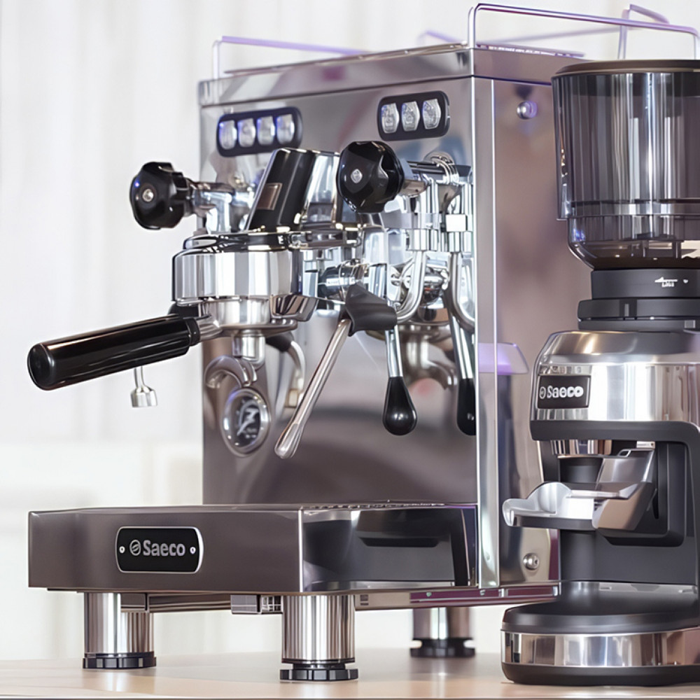 Кофемашина рожковая Saeco SE-50, серебристый