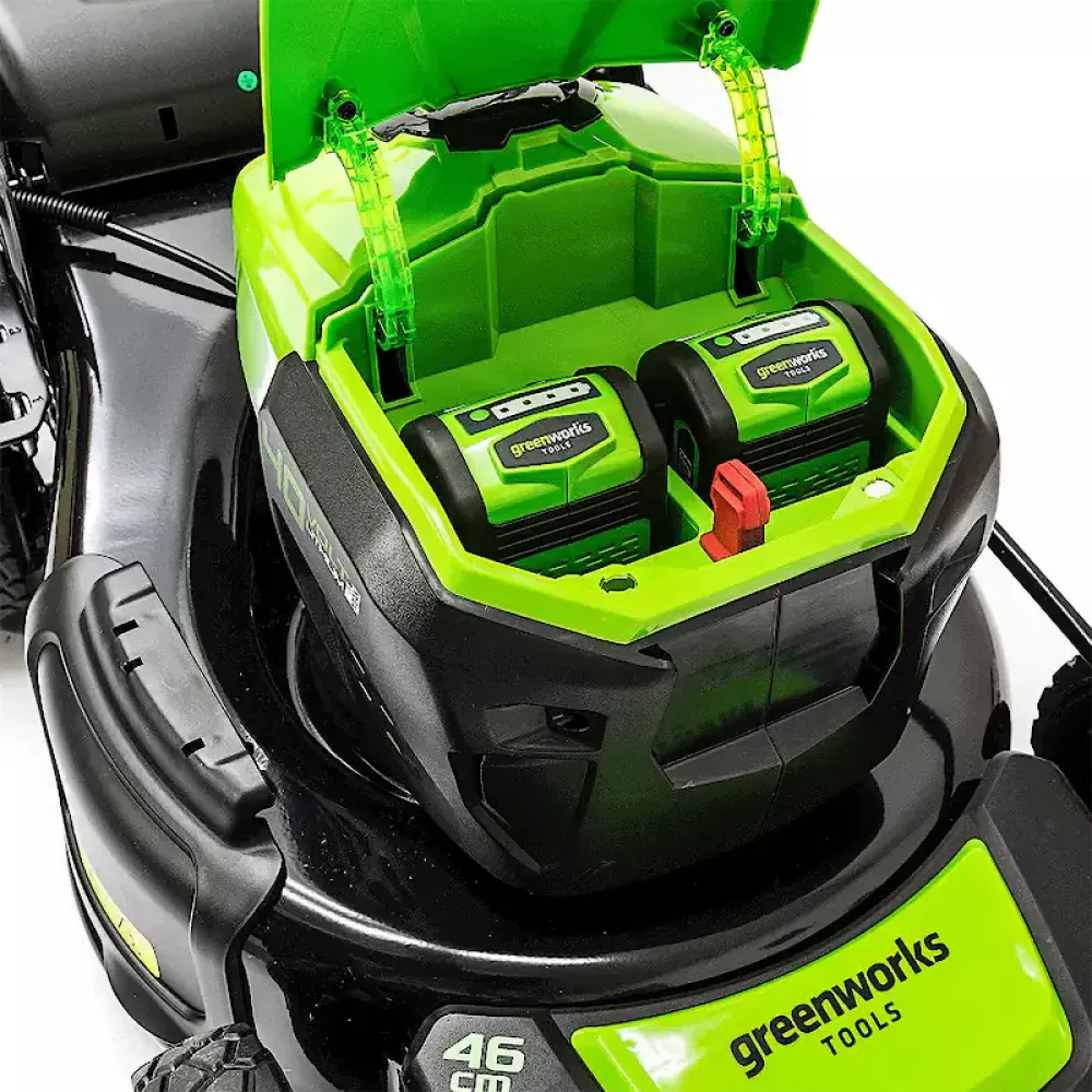 Greenworks GD40LM46SPK5 газонокосилка аккумуляторная (1 x 5 Ач, ЗУ) 2506807UG