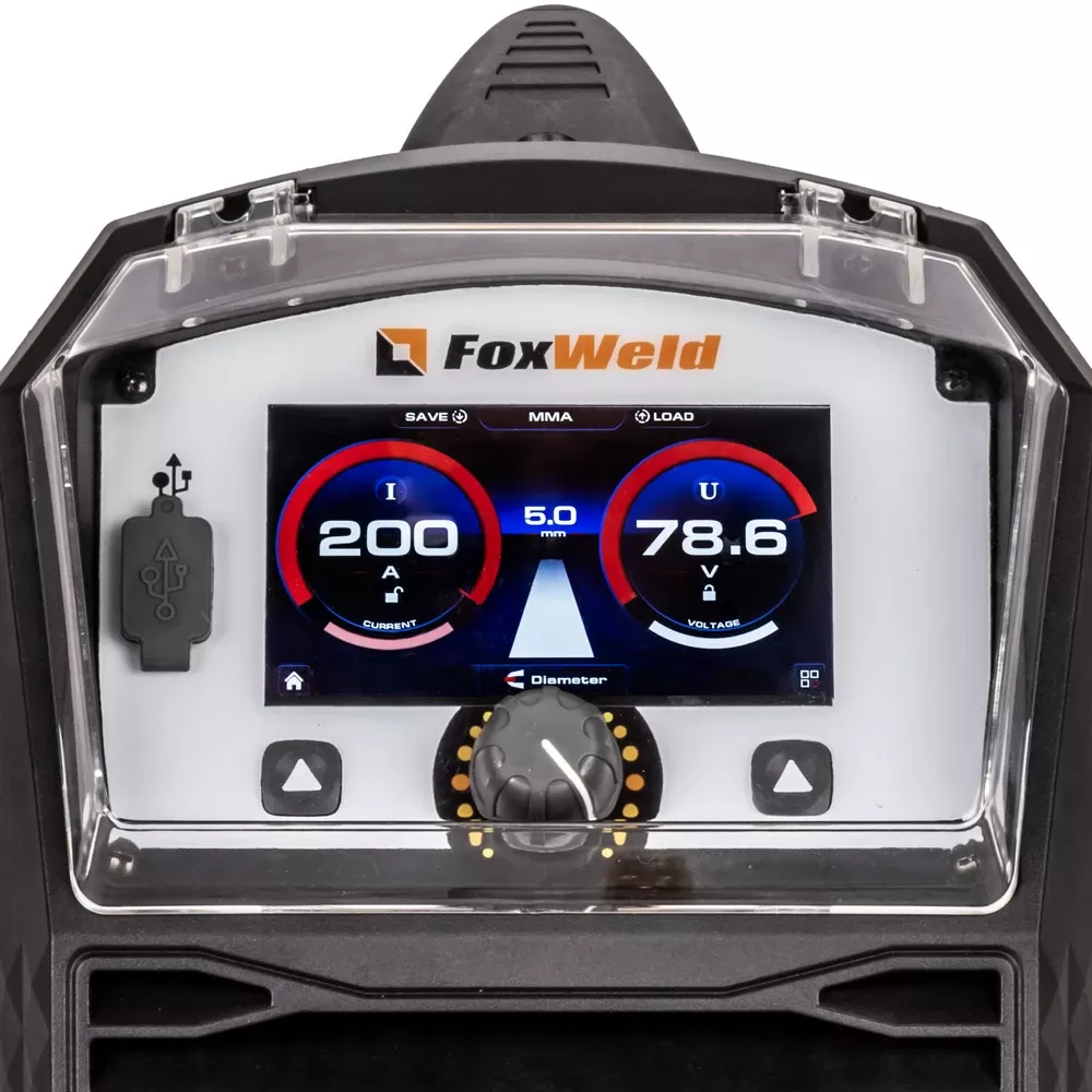 FoxWeld MIG 200-S DP LCD PFC сварочный полуавтомат 9313