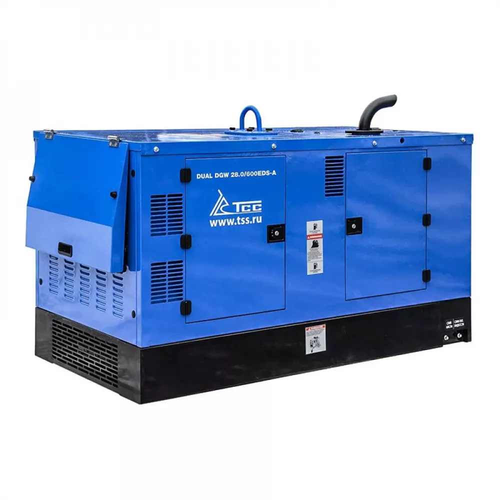 ТСС DUAL DGW 28/600EDS-A промышленный двухпостовой дизельный сварочный генератор 028633