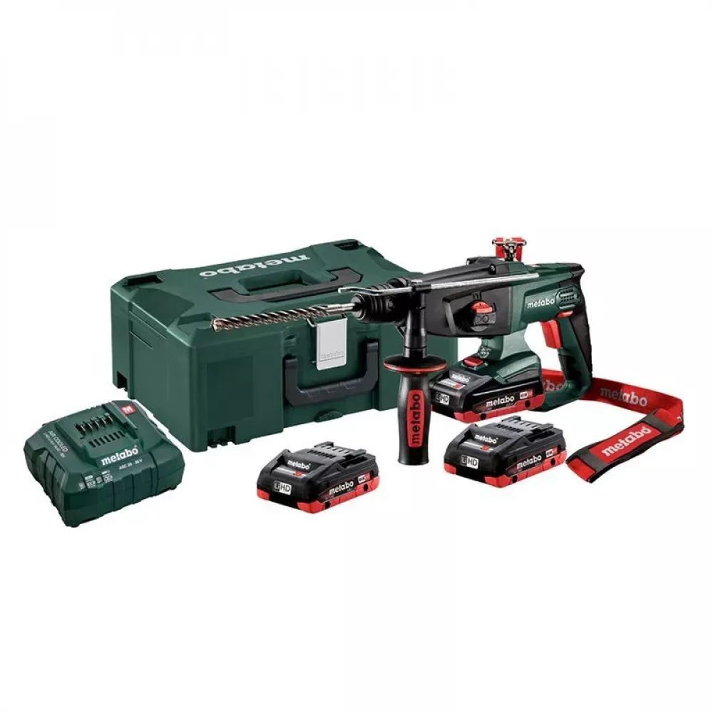 Metabo KHA 18 LTX перфоратор в кейсе 3 x 3 Ач, ЗУ 600210940