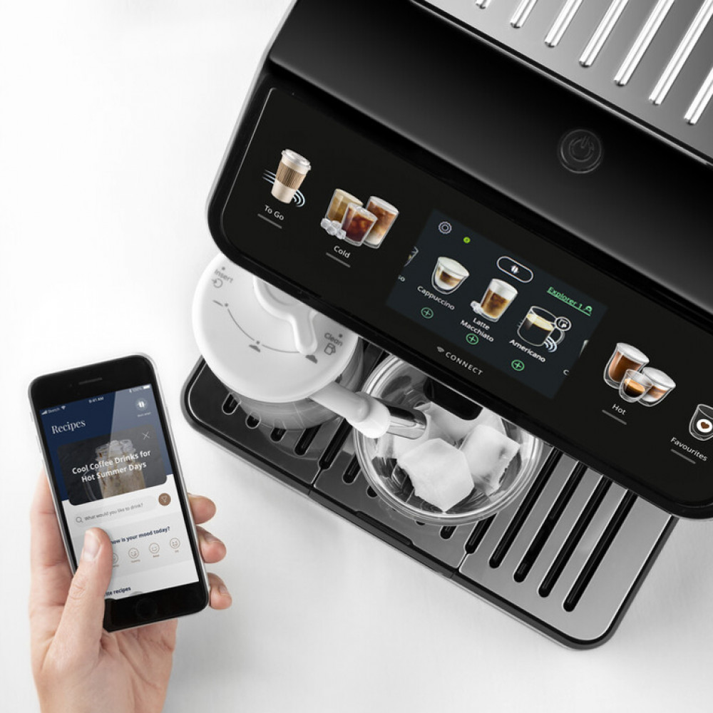 Кофемашина Delonghi ECAM450.65.S Eletta Explore серебристый