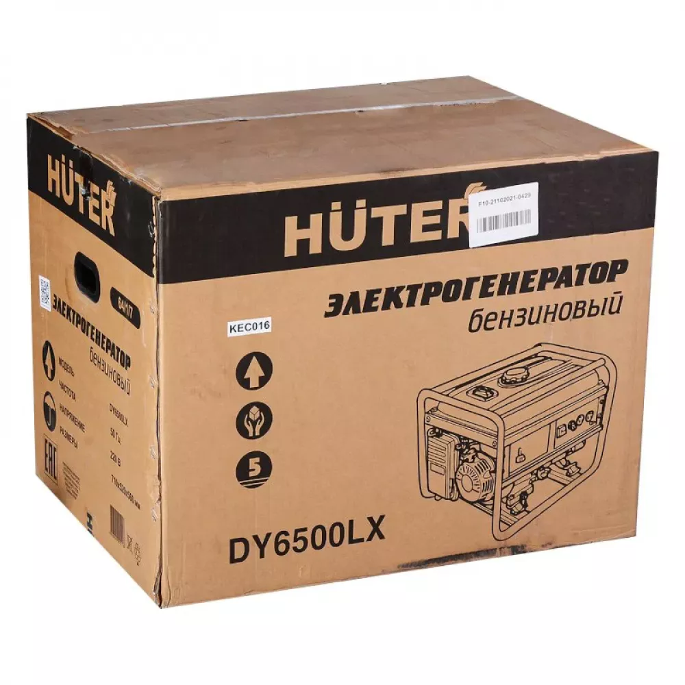 HUTER DY6500LX бензиновый генератор 64/1/15