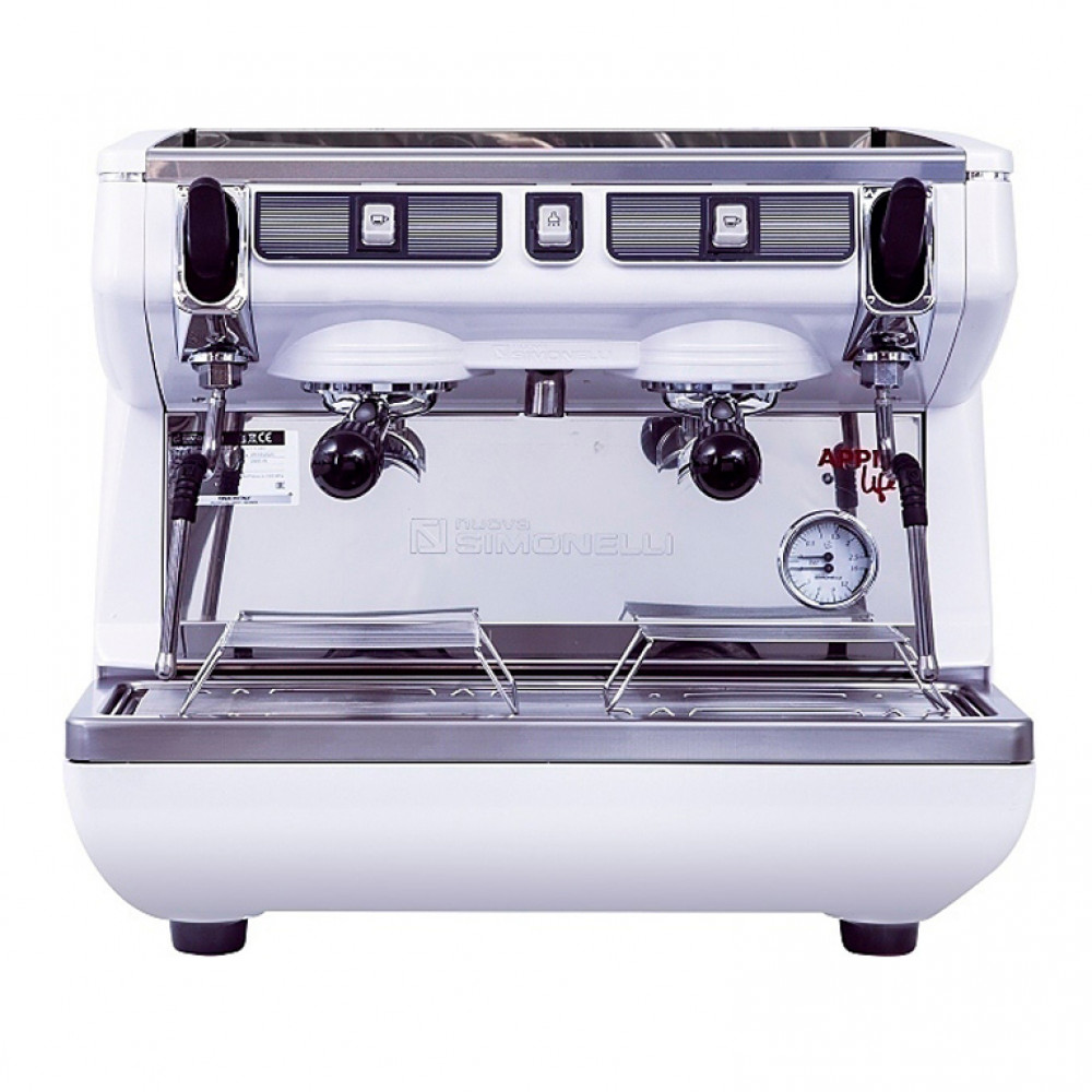 Кофемашина Nuova Simonelli Appia Life Compact 2Gr S 220V black, white, red+economizer+high groups