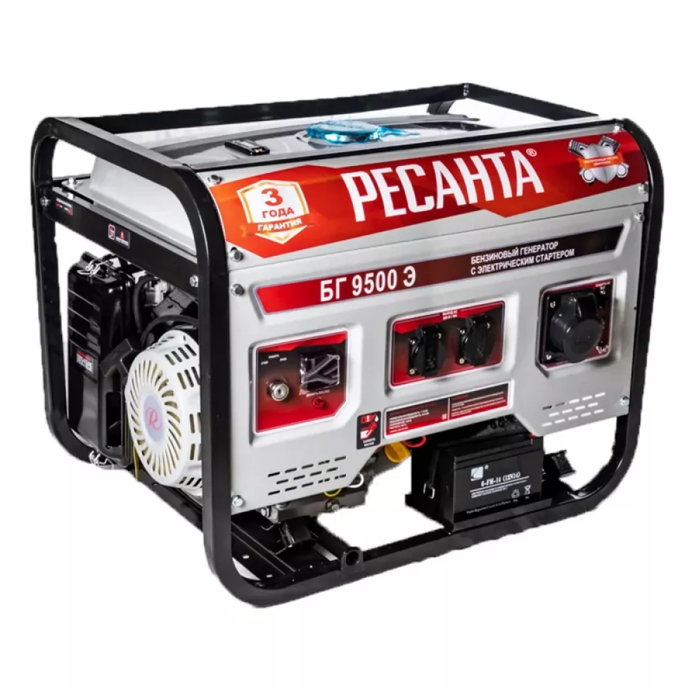 Ресанта БГ 9500 Э бензиновый генератор 64/1/49