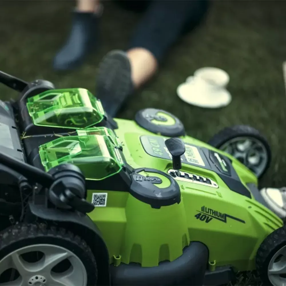 Greenworks G40LM49DBK6 аккумуляторная газонокосилка (1 x 6 Ач, ЗУ) 2500207UF