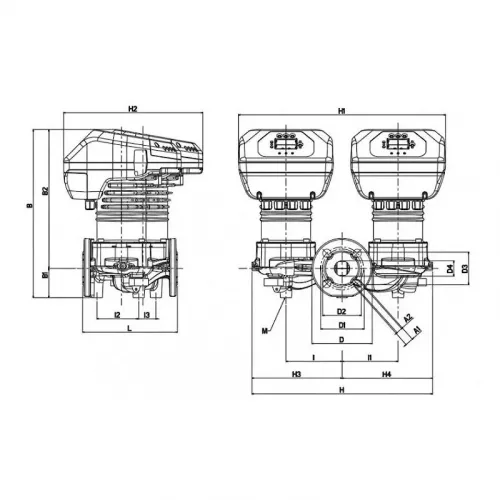 Насос циркуляционный промышленный DAB EVOPLUS D 150/280.50 M, 60151013