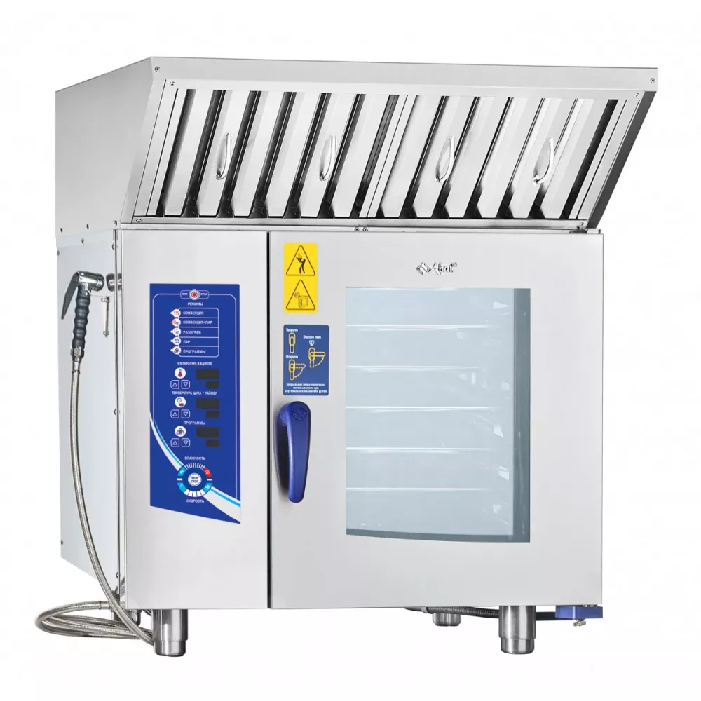 Пароконвектомат Abat ПКА 6-1/1ПМ2 (лицо нерж.)