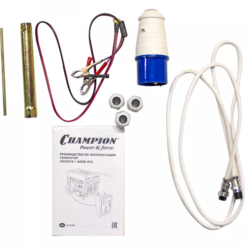 CHAMPION GG6501E+ATS бензиновый генератор GG6501E