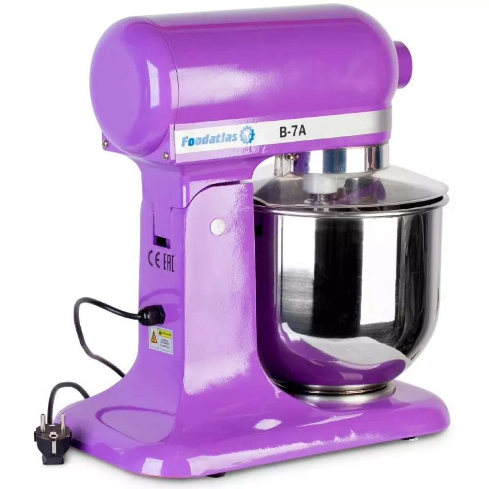 Планетарный миксер Foodatlas B-7A фиолетовый