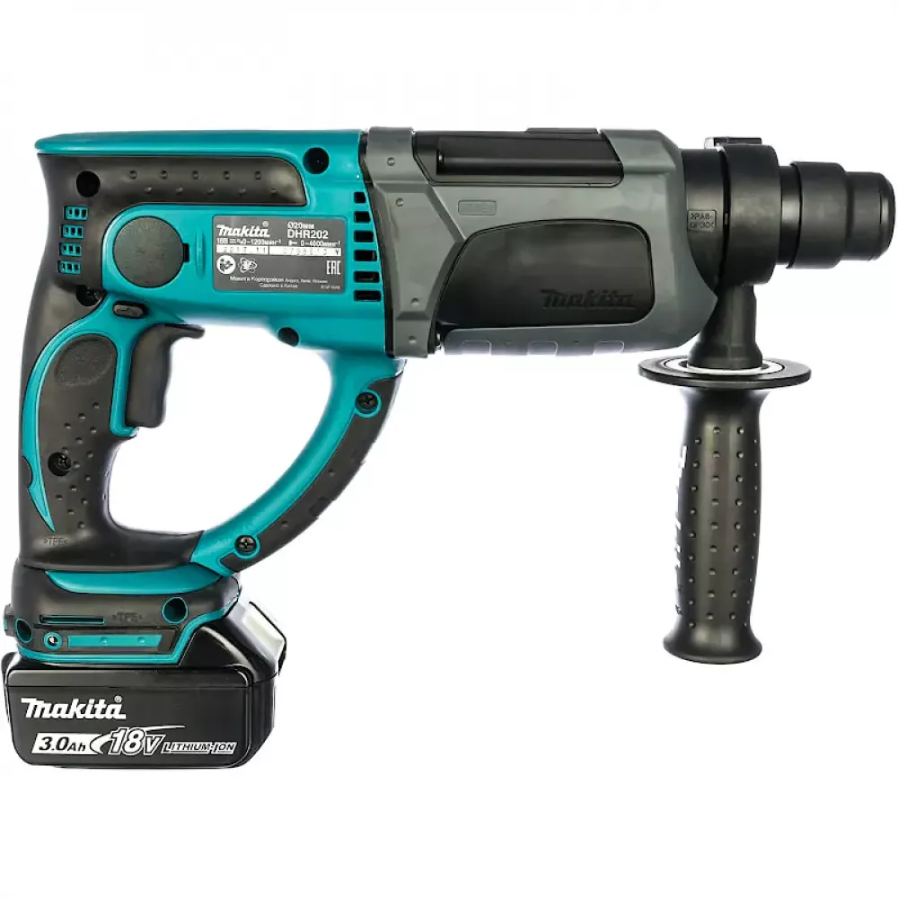 Makita DHR202RFE аккумуляторный перфоратор (2 x 3 Ач, ЗУ)