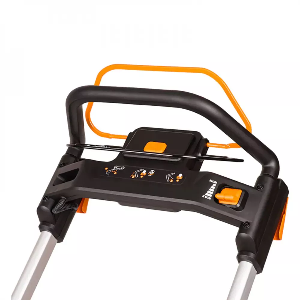 WORX WG749E аккумуляторная газонокосилка самоходная (2 x 4 Ач, ЗУ)