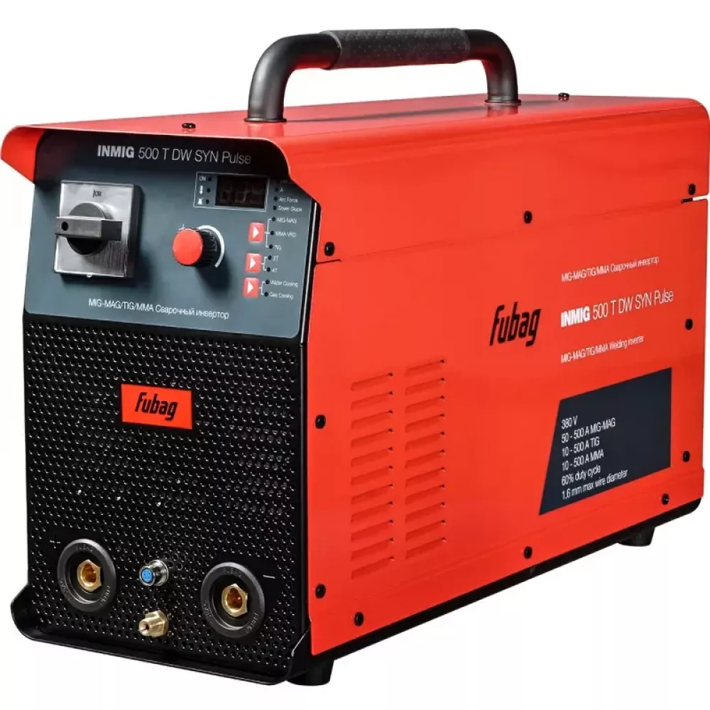 FUBAG INMIG 500T DW SYN PULSE сварочный полуавтомат инверторный с подающим механизмом DRIVE INMIG DW SYN PULSEБО и горелкой FB 550W 31443.5