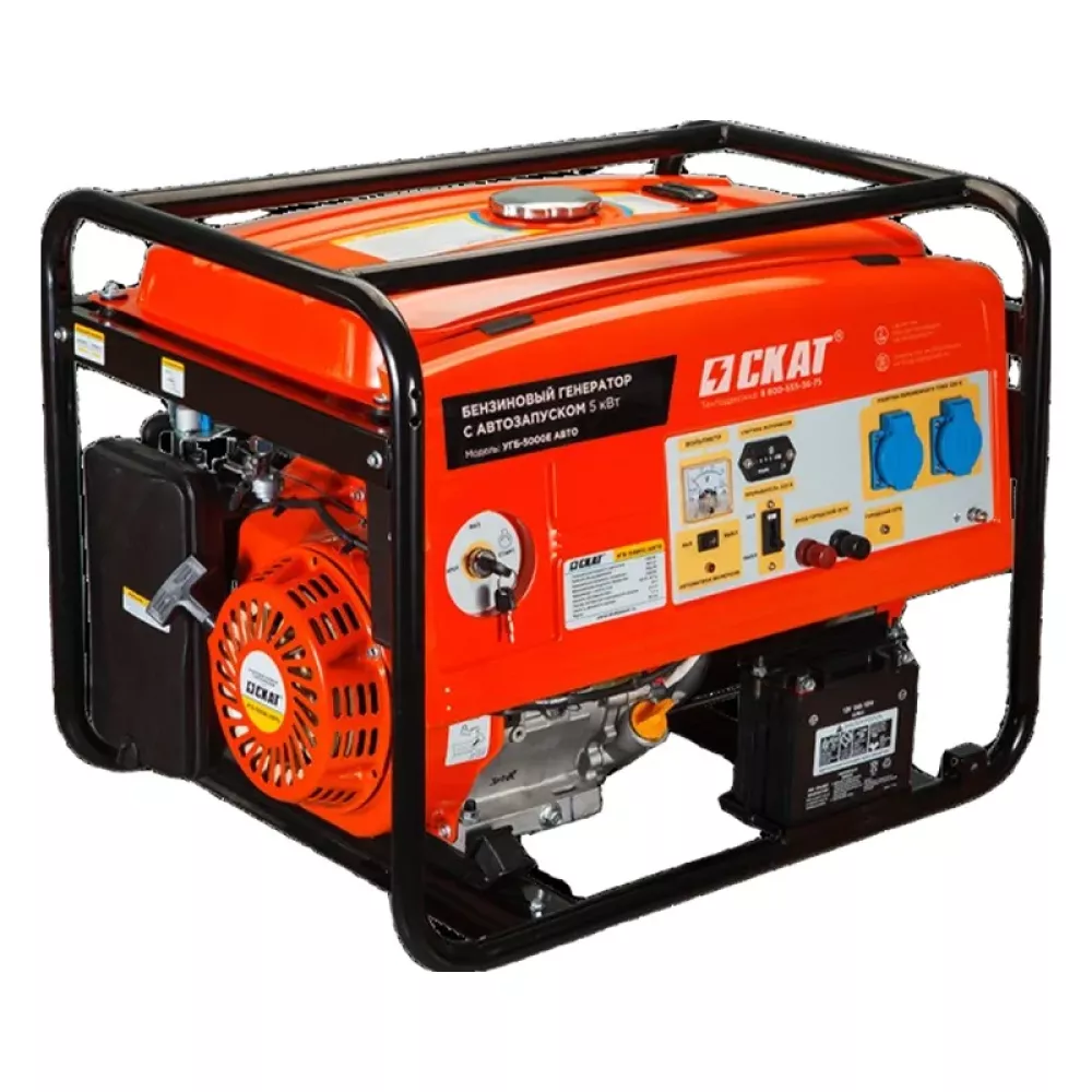 СКАТ УГБ-5000Е/АВТО бензиновый генератор