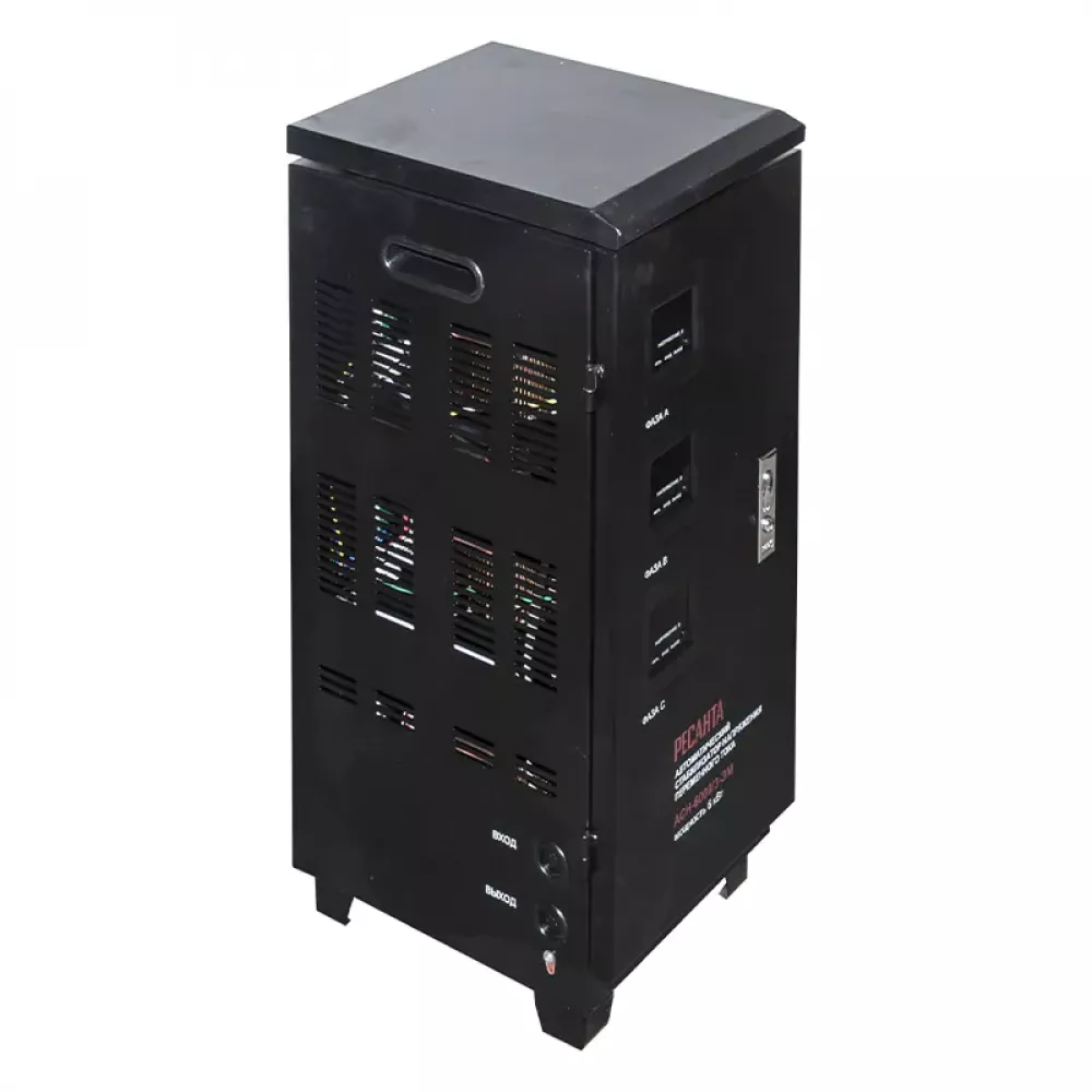 Ресанта АСН-60000/3-ЭМ трехфазный стабилизатор напряжения 63/4/10