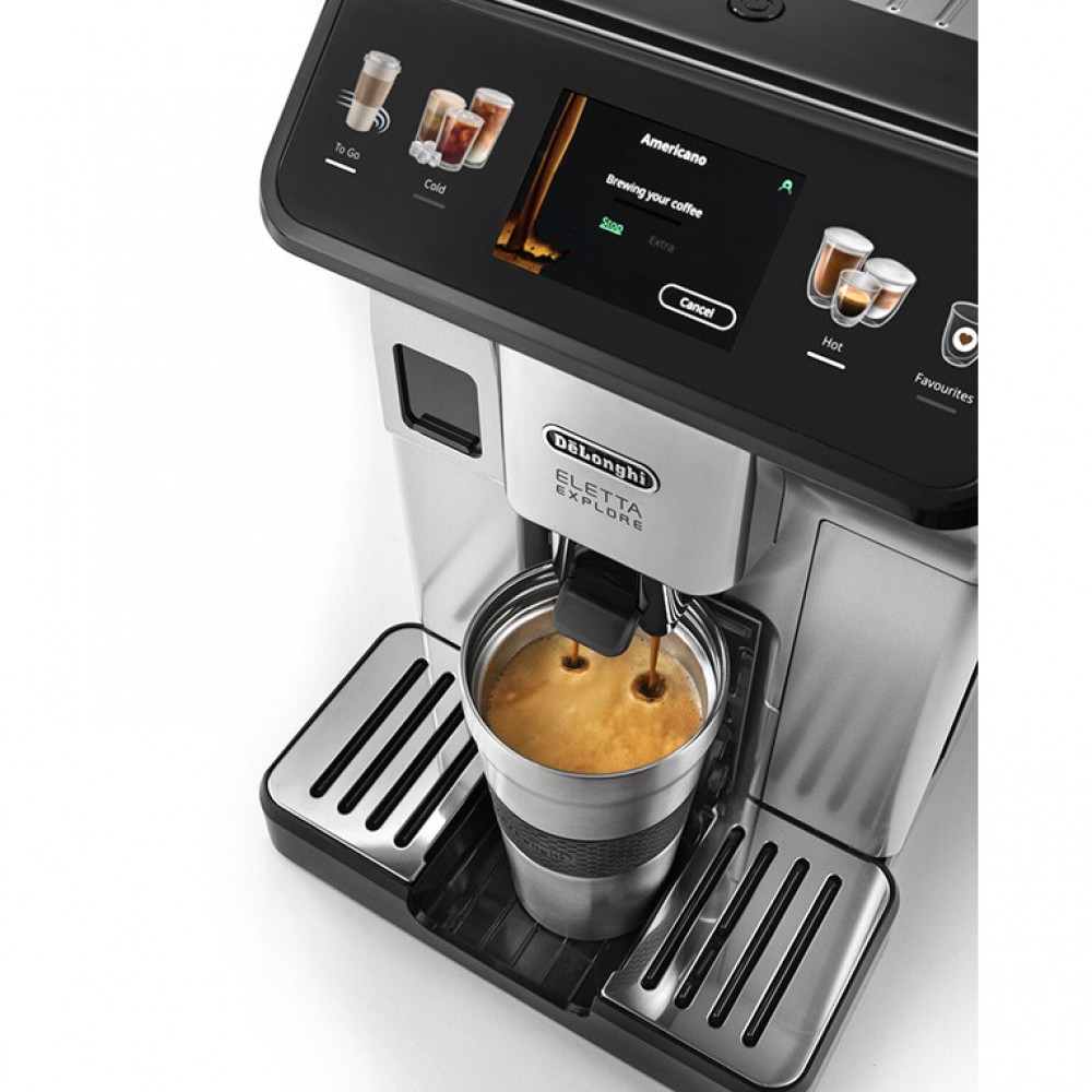 Кофемашина Delonghi ECAM450.55.S Eletta Explore серебристый