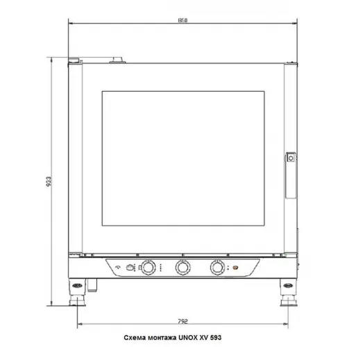Пароконвектомат Unox XV 593
