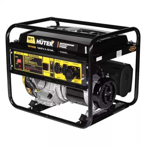 HUTER DY8000L бензиновый генератор 64/1/33
