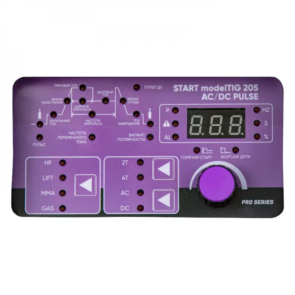 START PRO WEGA 205 modelTIG AC/DC PULSE сварочный инвертор tig 3W205AP